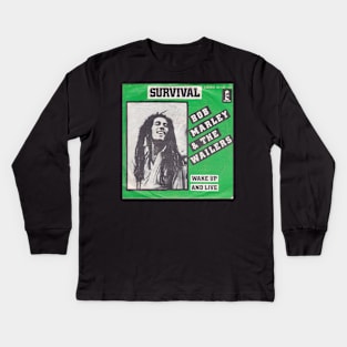 Survival Album Cover Kids Long Sleeve T-Shirt